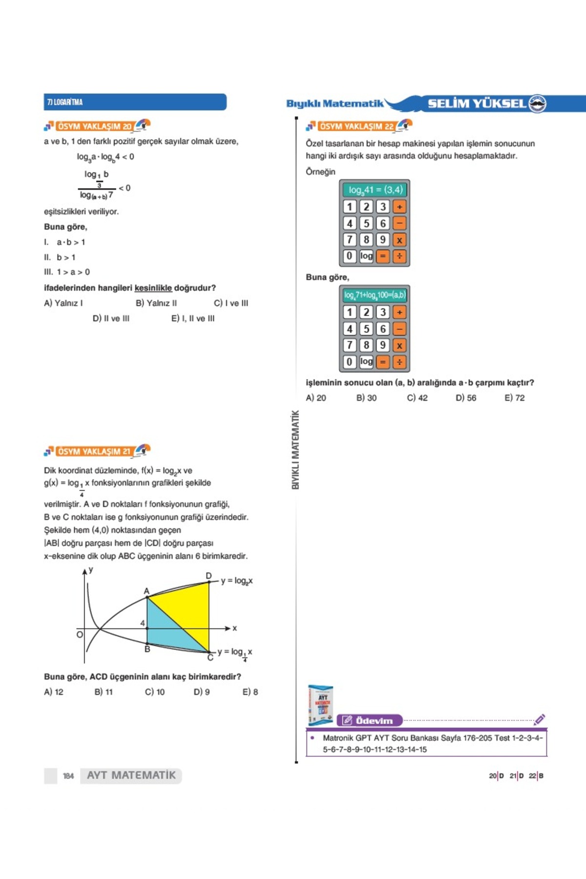 2 li AYT Seti -80 Günde AYT Matematik Video - GPT AYT Matematik Soru Bankası-Bıyıklı Matematik
