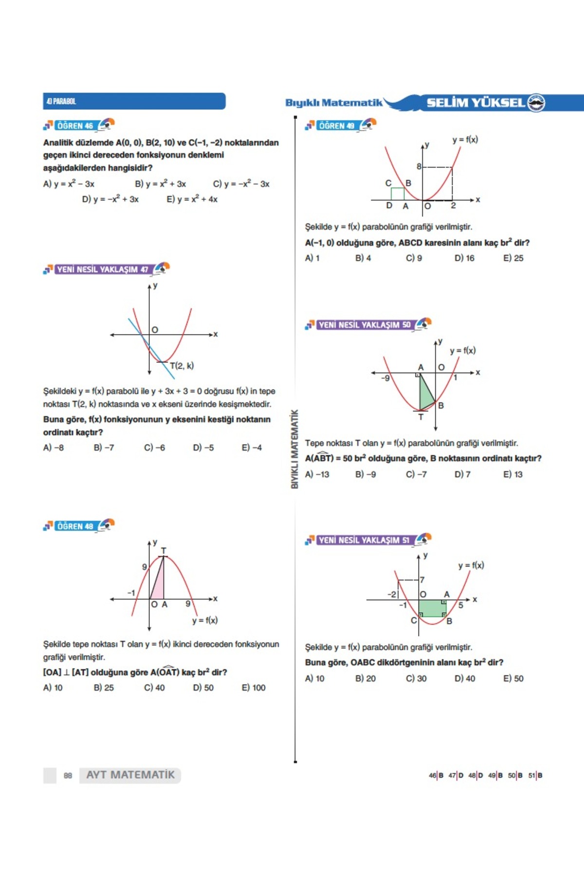 80 Günde AYT Matematik Kampı Video Ders Kitabı Selim Yüksel 2026