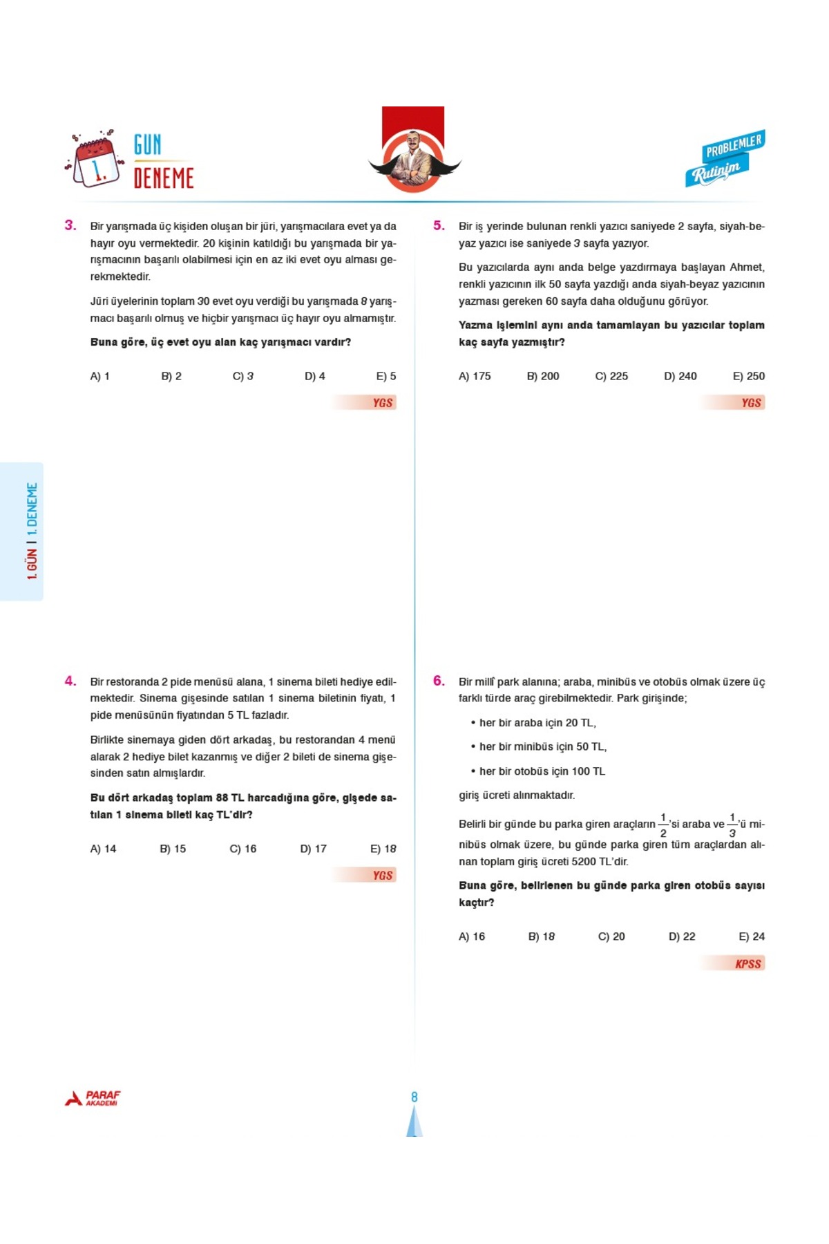 BIYIKLI MATEMATİK 40 GÜN PROBLEMLER RUTİNİM 40 GÜN DENEME BIYIKLI MATEMATİK 40 GÜN PROBLEMLER RUTİNİM 40 GÜN DENEME