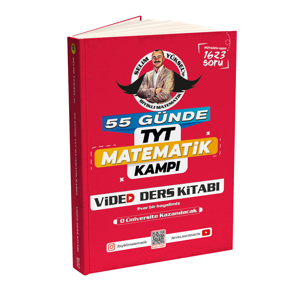 Bıyıklı Matematik 55 Günde Tyt Matematik Video Ders Kitabı Selim Yüksel