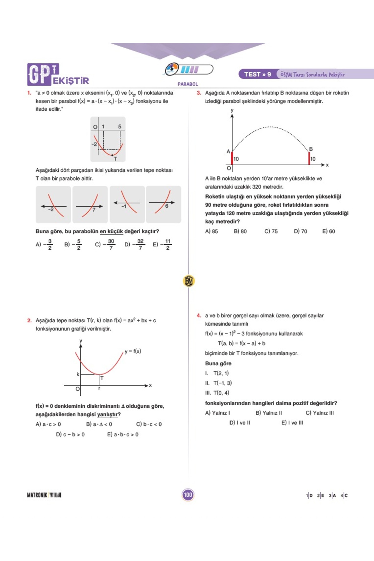 GPT AYT Matematik Soru Bankası - - Matronik GPT AYT Matematik Soru Bankası - - Matronik
