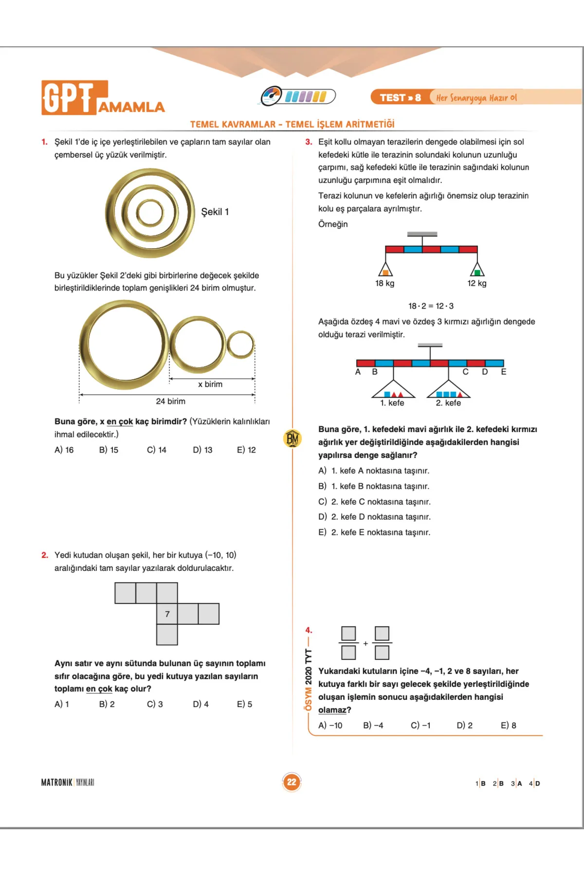 GPT TYT Matematik Soru Bankası - Bıyıklı Matematik - Matronik