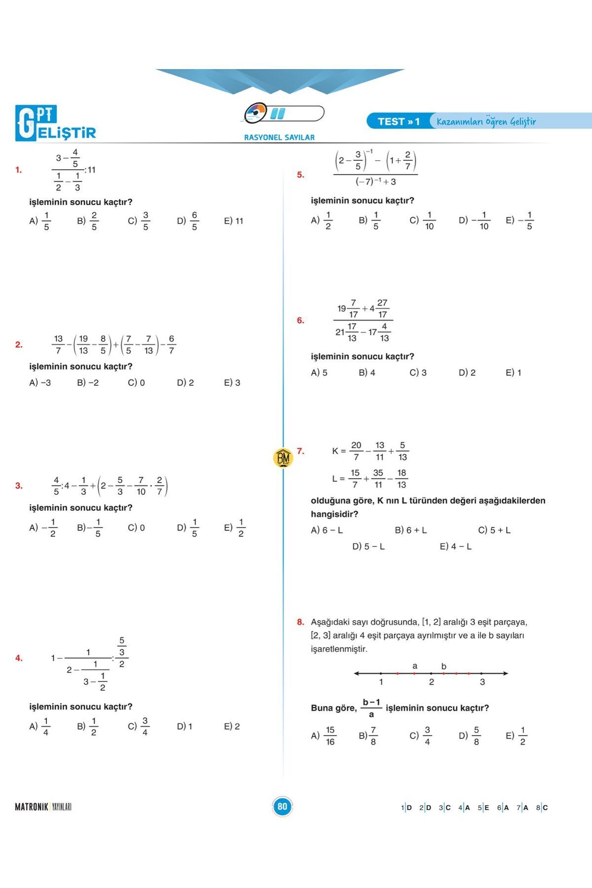 KPSS GPT Matematik Soru Bankası - Bıyıklı Matematik- AGS DGS ALES Sınavları için uygun