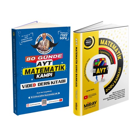 2 Li AYT Seti Bıyıklı Matematik Ayt Video Ders Notu Ve Miray Ayt Soru Bankası