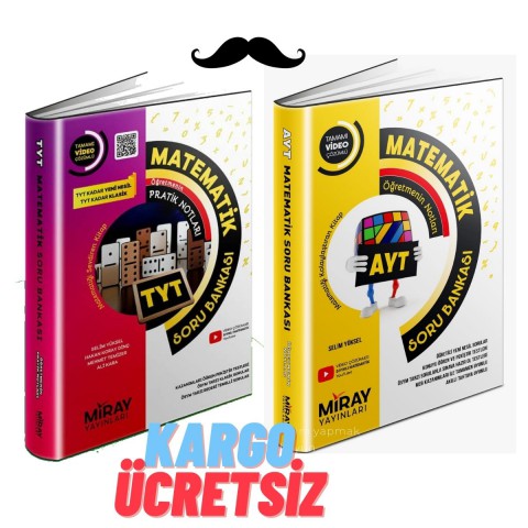 2 Li SORU Seti MİRAY TYT AYT Matematik Soru Bankası Seti
