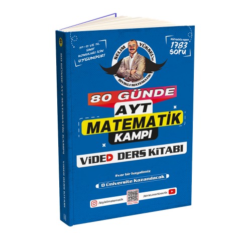 2 Li Vid Seti Bıyıklı Matematik 55 Günde Tyt Matematik Video Ders Kitabı Ve Ayt Video Ders Notu Selim Yüksel