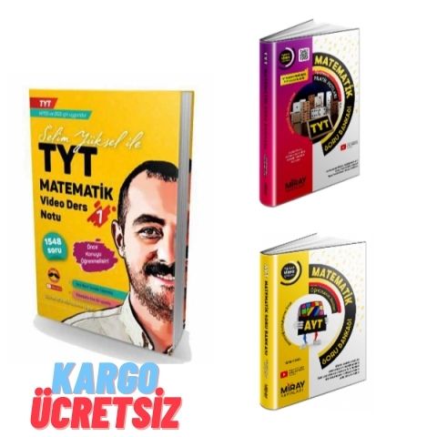 3 Lüsarı Set Selim Yüksel Tyt Ayt Matematik Soru Bankası Tyt Matematik Ders Notları Seti