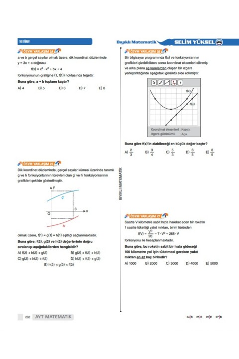 80 Günde AYT Matematik Kampı Video Ders Kitabı Selim Yüksel 2026
