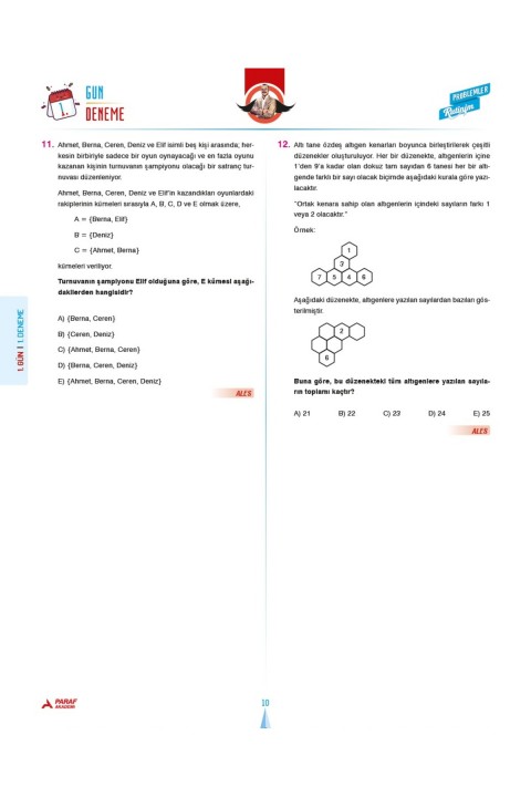 BIYIKLI MATEMATİK 40 GÜN PROBLEMLER RUTİNİM 40 GÜN DENEME