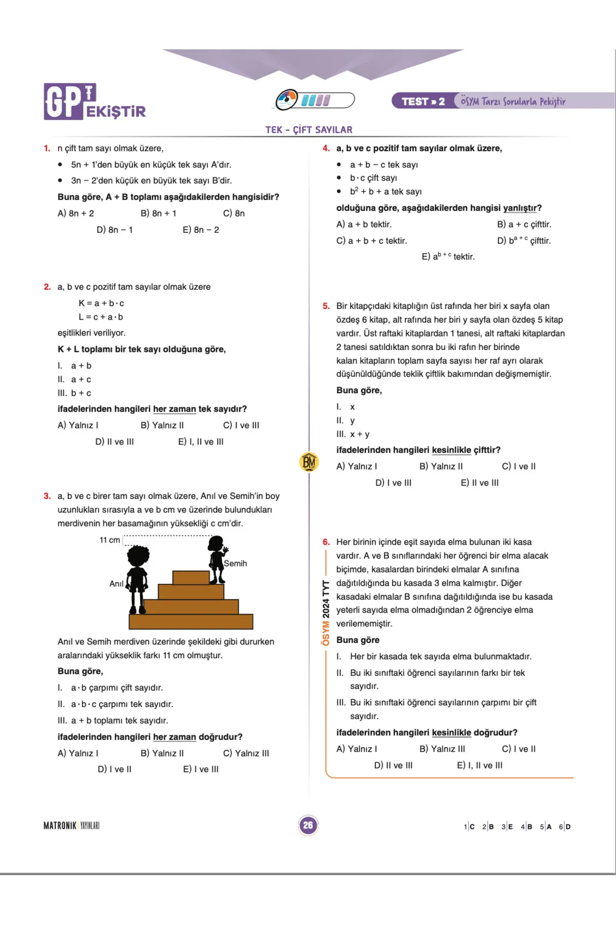 GPT TYT Matematik Soru Bankası - Bıyıklı Matematik - Matronik