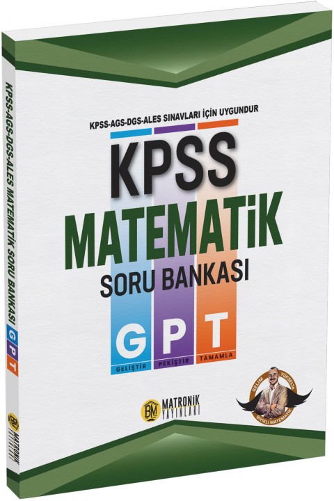 KPSS GPT Matematik Soru Bankası - Bıyıklı Matematik- AGS DGS ALES Sınavları için uygun