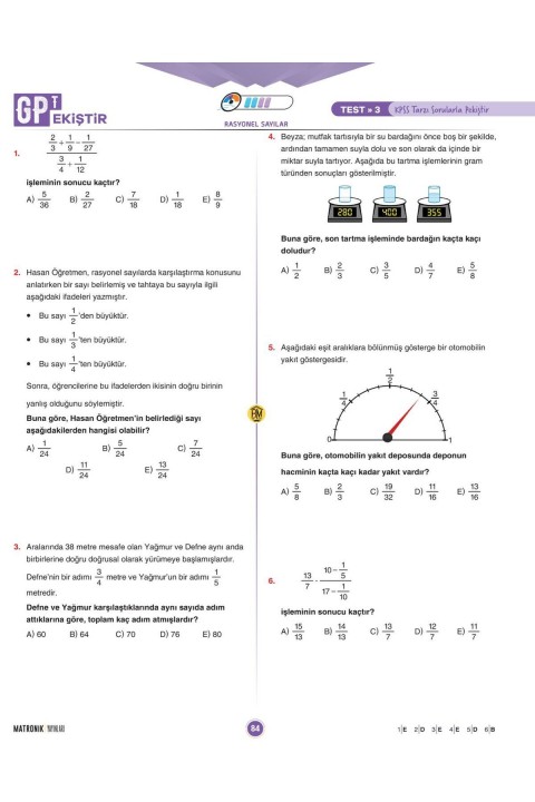 KPSS GPT Matematik Soru Bankası - Bıyıklı Matematik- AGS DGS ALES Sınavları için uygun