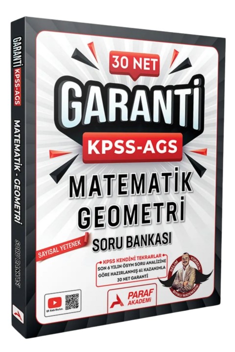 Paraf Akademi Kpss-ags 30 Net Matematik Geometri Soru Bankası