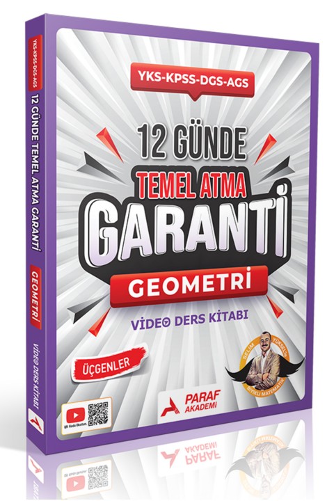 12 Günde Temel Atma Garanti Geometri Video Ders KitabıParaf Akademi Yayınları – YKS-KPSS-DGS-AGS